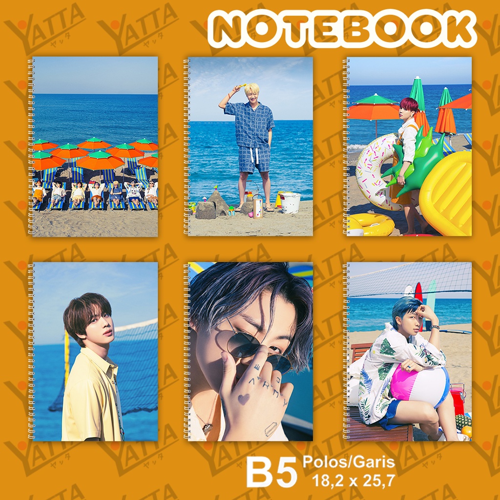 

Notebook KPOP BTS Permission To Dance Ukuran B5 18,2 x 25,7 cm Seri 2