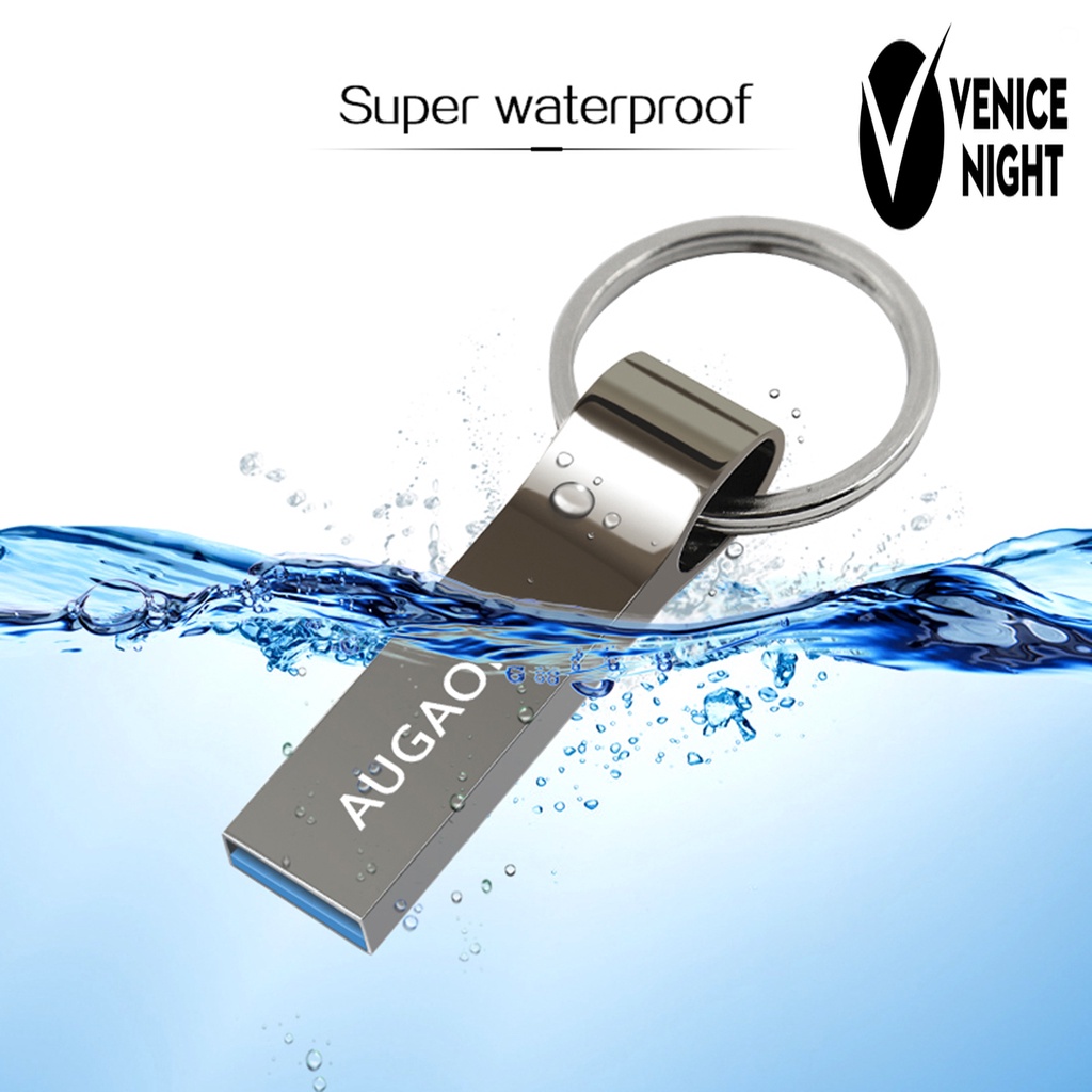 (SF) Flashdisk USB 3.0 Kapasitas Besar 256GB 512GB 1TB 2TB AUGAOKE U Disk Bahan Metal Untuk Komputer PC