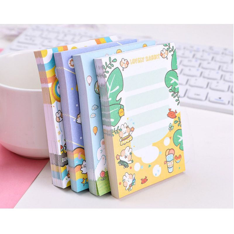 

Sticky Note Rabbit and Friend Lucu Gaya Korea Memo 100 Lembar