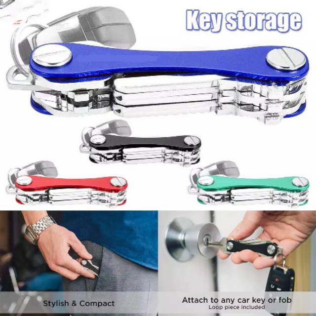 (NCS) Style Smart Keychain Gantungan Kunci Organizer Simple Key Holder