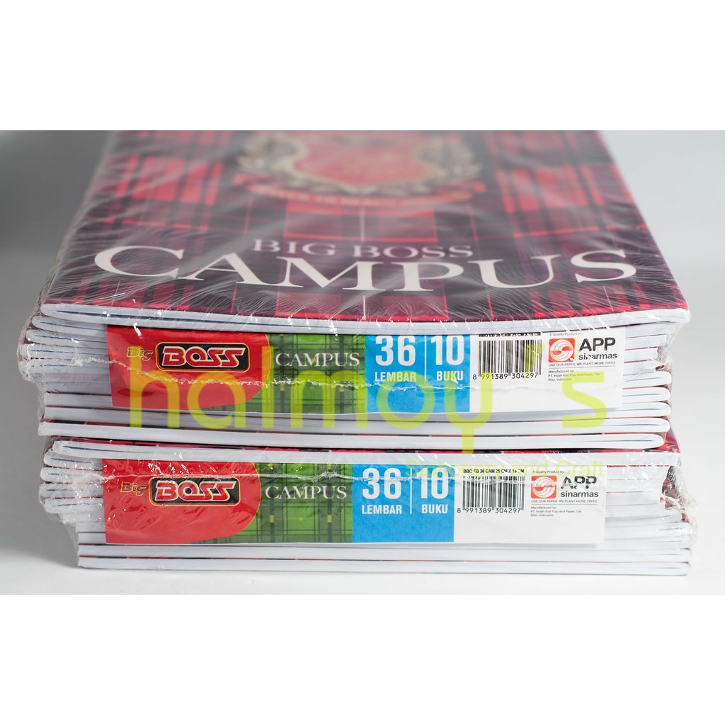 

BUKU TULIS BOXY BIG BOSS 36 LEMBAR ( 1 PACK = 10 PCS )