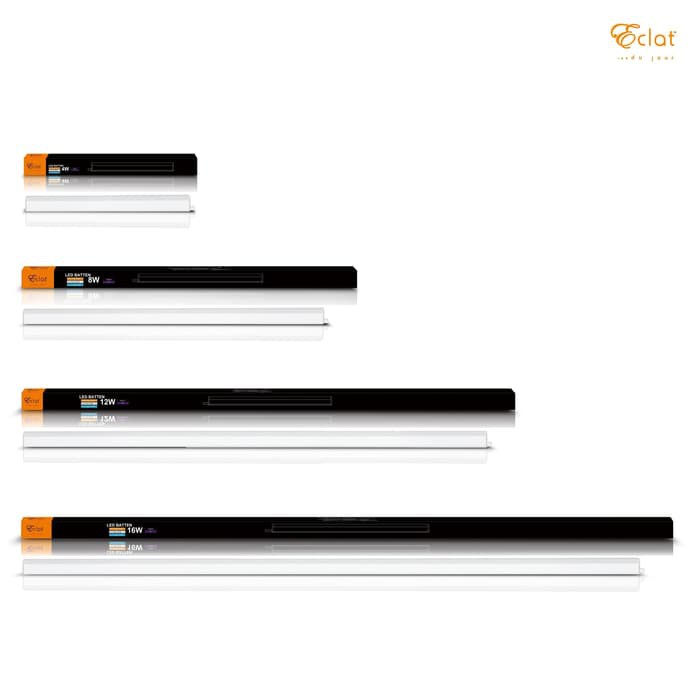 Eclat Lampu LED T5 Batten 8W Putih Setara T5 14W Neon 57cm 6500K