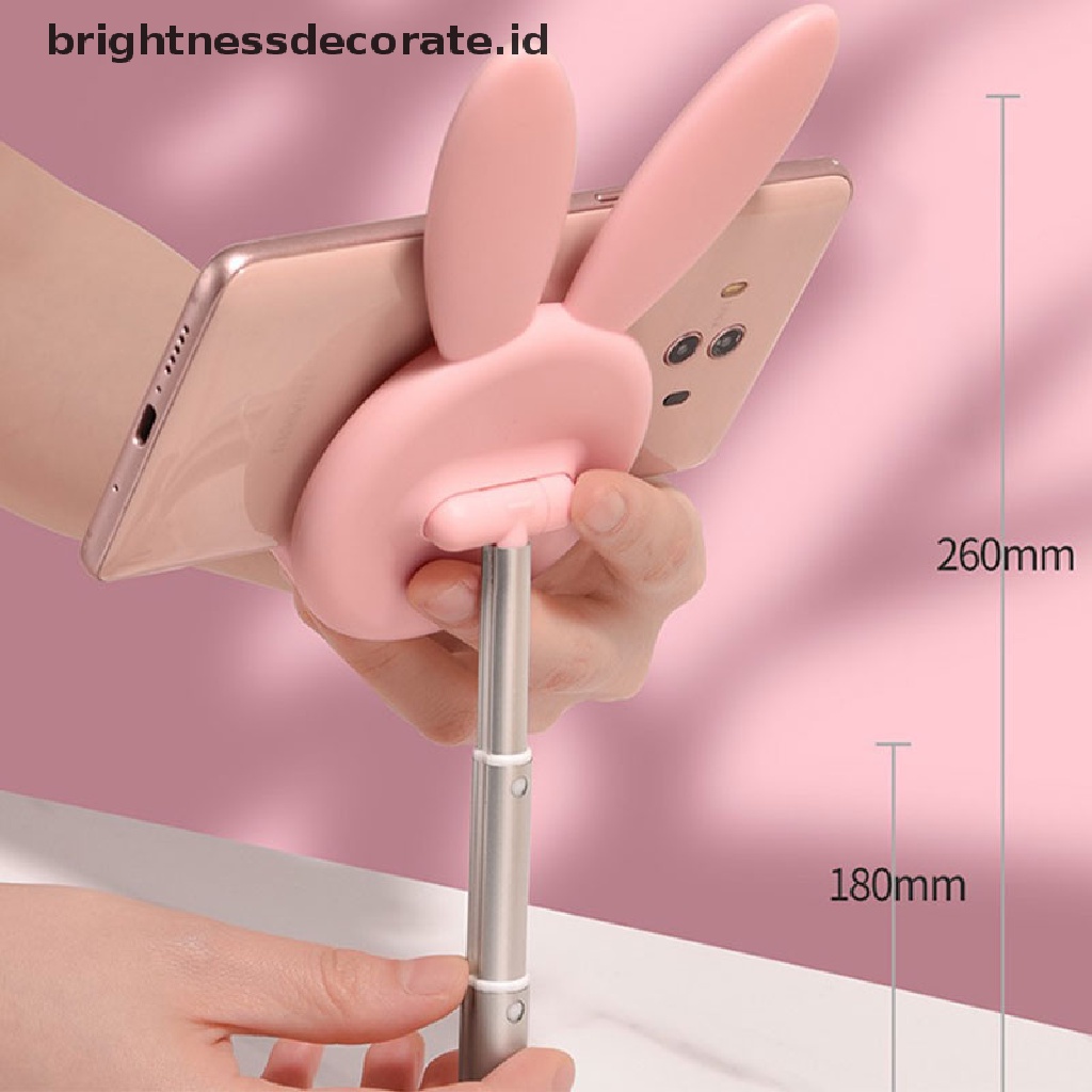 (Birth) Stand Holder Hp / Tablet / Laptop Bentuk Kelinci Bahan Metal