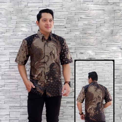 MAHKOTA COKLAT BATIKSOLOAMANAH KEMEJA BATIK PRIA SOLO LENGAN PANJANG PENDEK LAPIS FURING ATASAN PREMIUM MODERN KATUN HALUS GINANDRA UNGU KLA PARANG TRUNTUM SUKET SEGORO SM  NIRWANA ALJAYA WISANGGENI SM DEWO PARANG DURI PARI SEIKET JIWAMUDA PANJI LESMONO