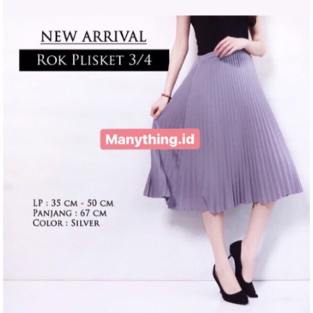 Rok plisket 7/8 Pleate Lipat Korea