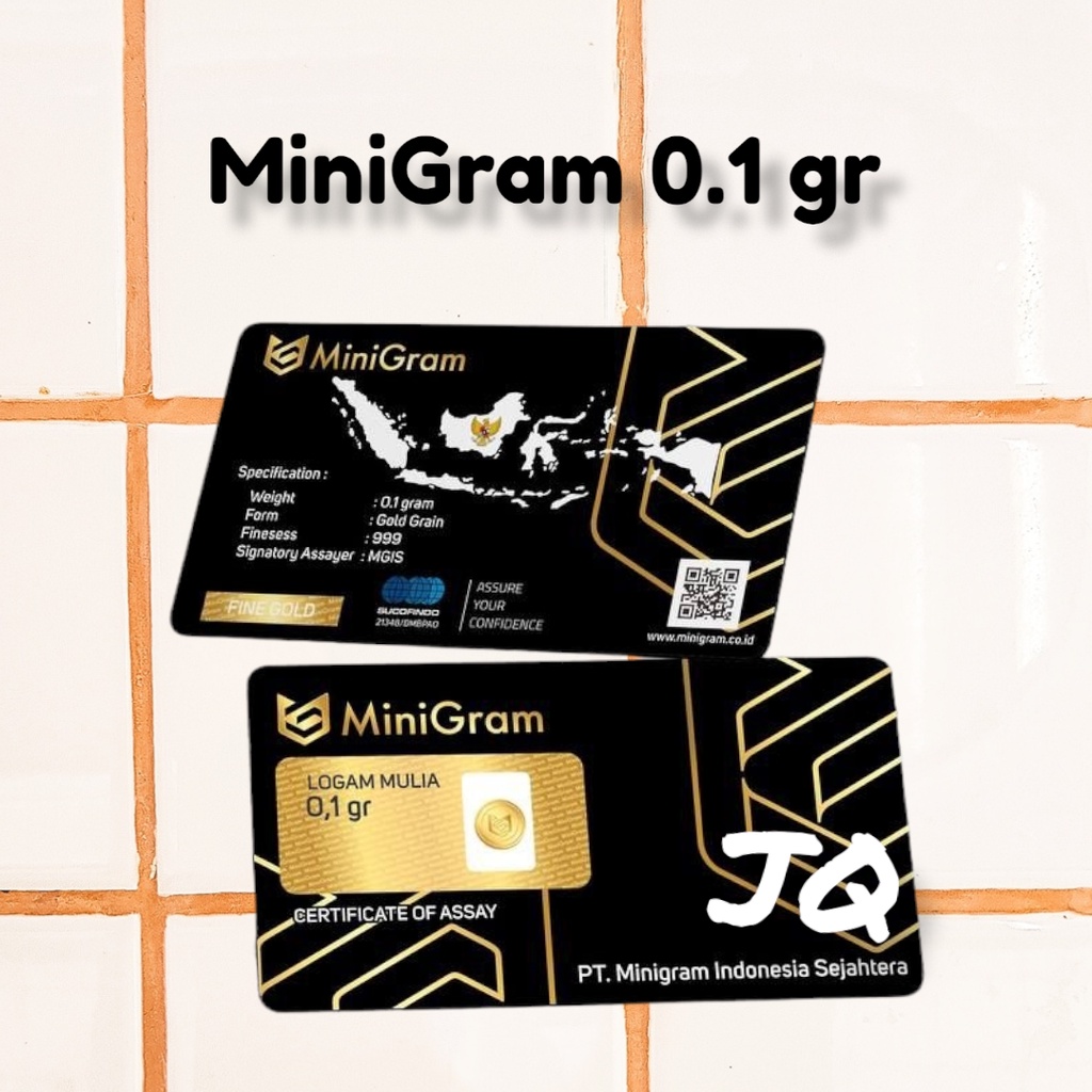 MiniGram Logam Mulia Baby Gold Mini Gold 0.1 gram