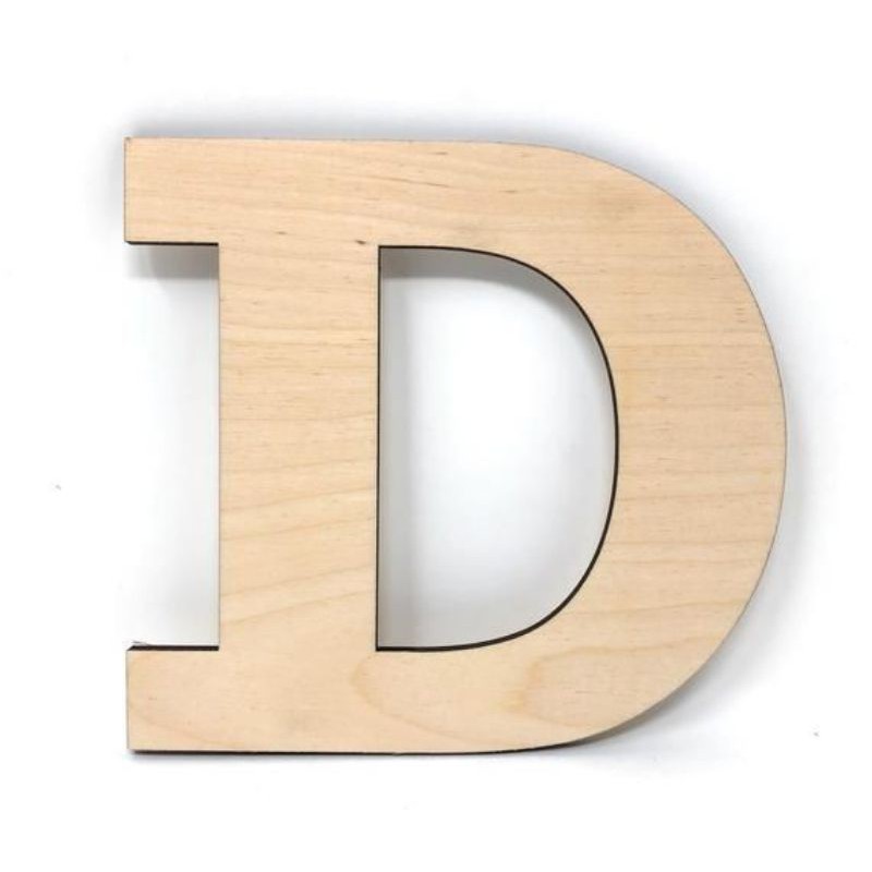 Huruf Timbul Kayu Multipleks playwood/Huruf Dekorasi Costum 15 cm