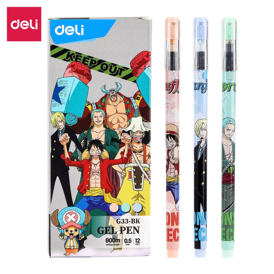 

Deli School Gel Pen / Pulpen Gel 0.5mm Edisi One Piece 1pcs CG33-BK