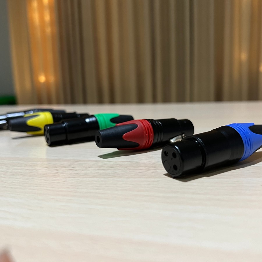 SOCKET SOKET CANON XLR FEMALE GOLD PLATED LPS EMAS SOUNDMAX SM-3FXX-BG