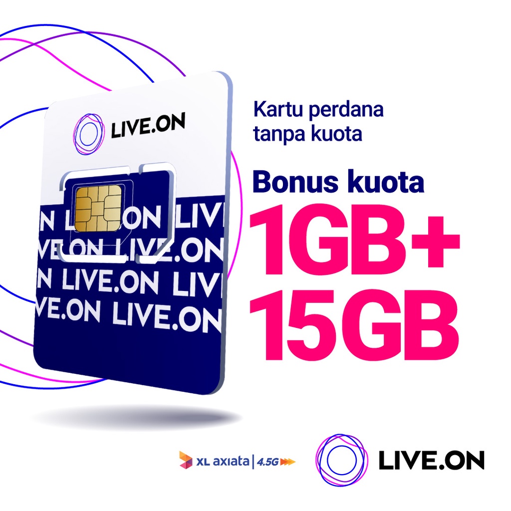 Kartu Perdana Live.On XL Tanpa Kuota 1GB + 15GB
