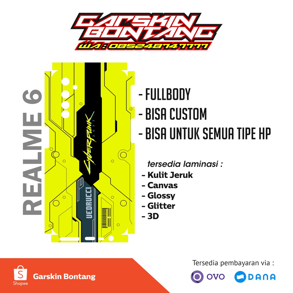 Garskin Fullbody Custom - Realme 6