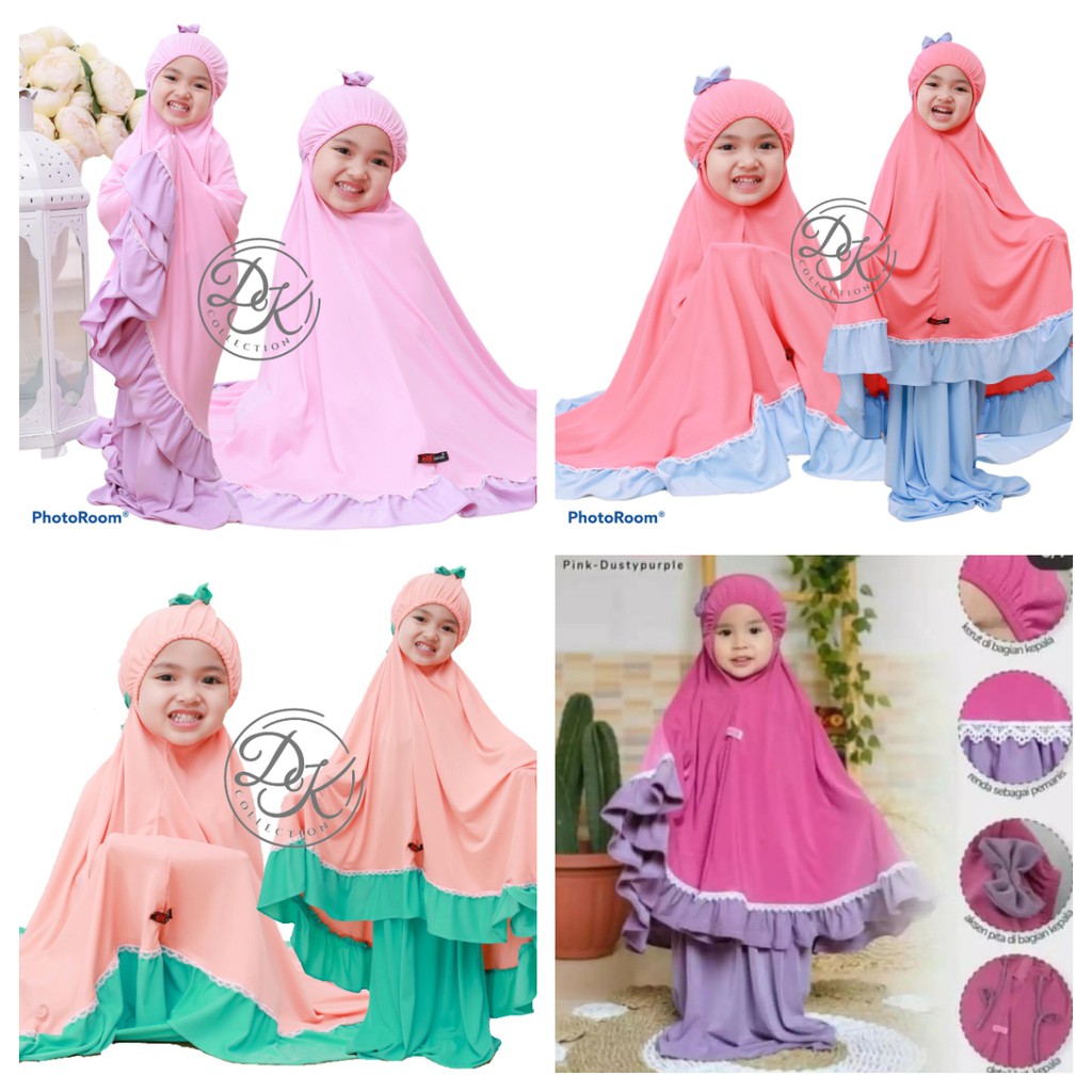 MUKENA ANAK ZAFIRA JERSEY SUPER PREMIUM ORI DK DAN ARETHA