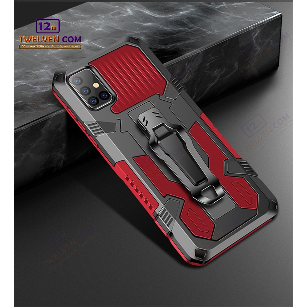 Case Shockproof Samsung M51 Armor Hardcase Stand Clip