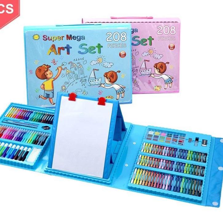 

[PRODUK EBJO0] Alat Lukis Set 208pcs Crayon Oil Paste Pensil Warna Pensil Warna Cair Anak Mewarnai JNI