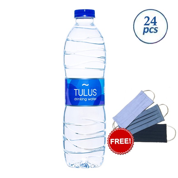 

TULUS DRINKING WATER - Air Mineral 600ml 1 Karton Gratis Masker Kain
