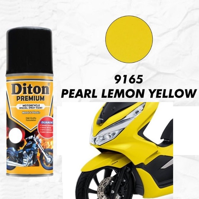 Pilok Pilox DITON Premium H9165* Pearl Lemon Yellow / Kuning Lemon Metalik / Kuning Honda (400cc/400ml)