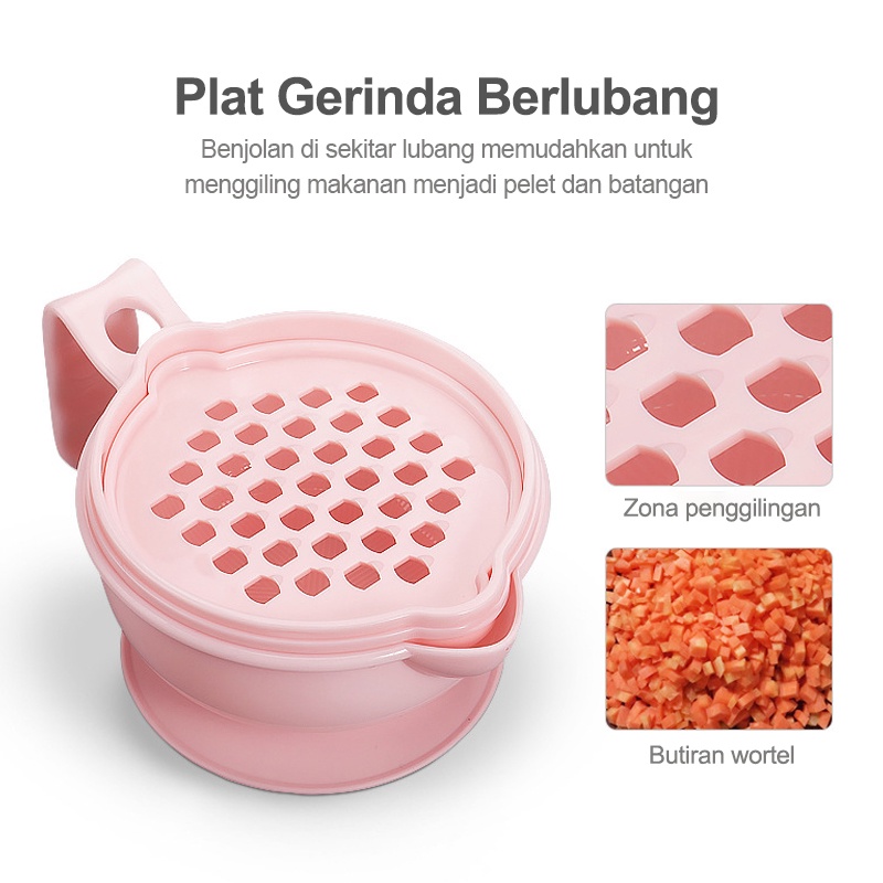 Baby food maker MPASI Set 10  in mangkuk gerinda (B168)