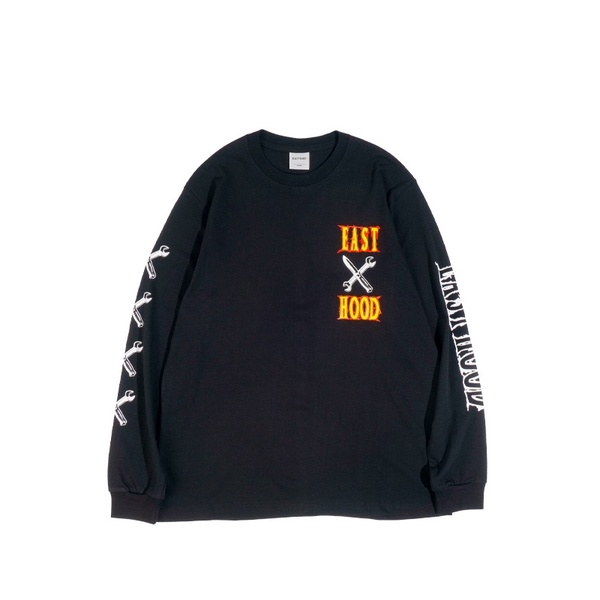 EASTHOOD - DAMAGE BLACK LS ORIGINAL (PONTTE STORE)