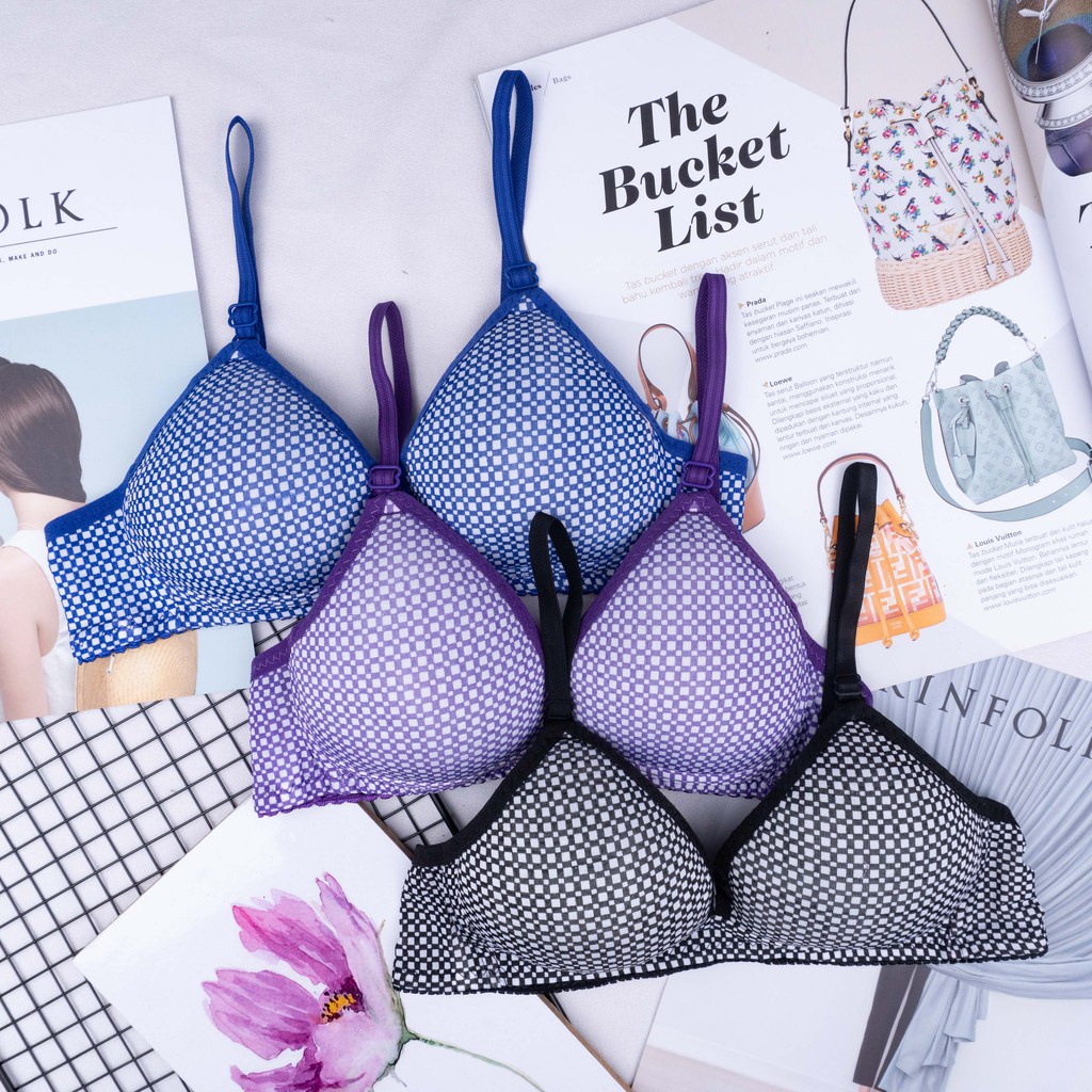 VS - YIYI BRA FASHION WANITA MURAH  BH BUSA TIPIS PUSH UP BRA