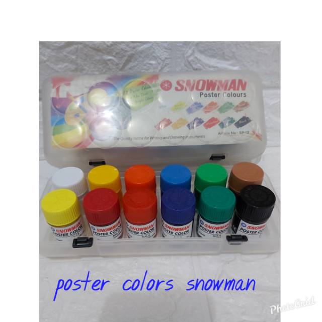 

Poster colors 12 warna snowman