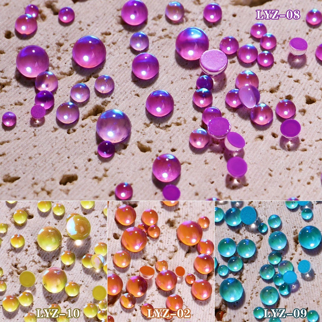 R-flower 300Pcs/Bag Kuku Rhinestones Permata Art Strass Nail Stone Ukuran Campur Symphony