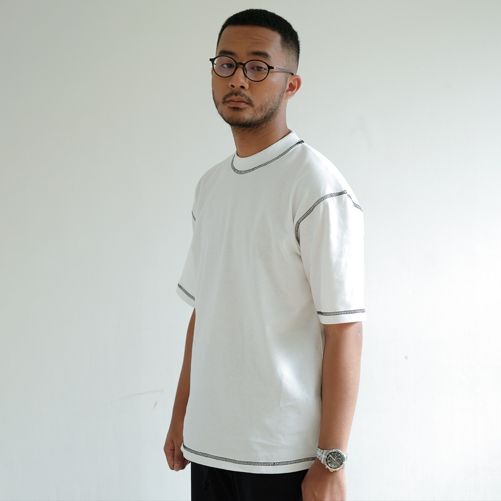 FINEWALE Parker Inverted Heavyweight T-shirt White