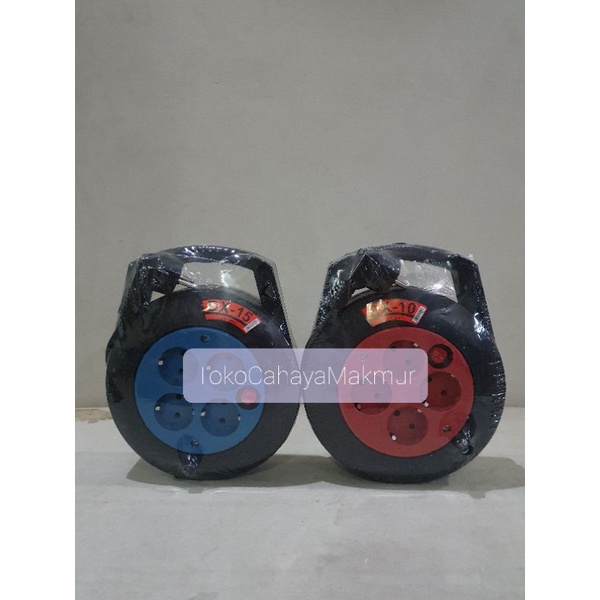 Kabel Roll/Stop Kontak/Kabel Box DX-10/DX-15 + Saklar Lampu Indikator Dexta