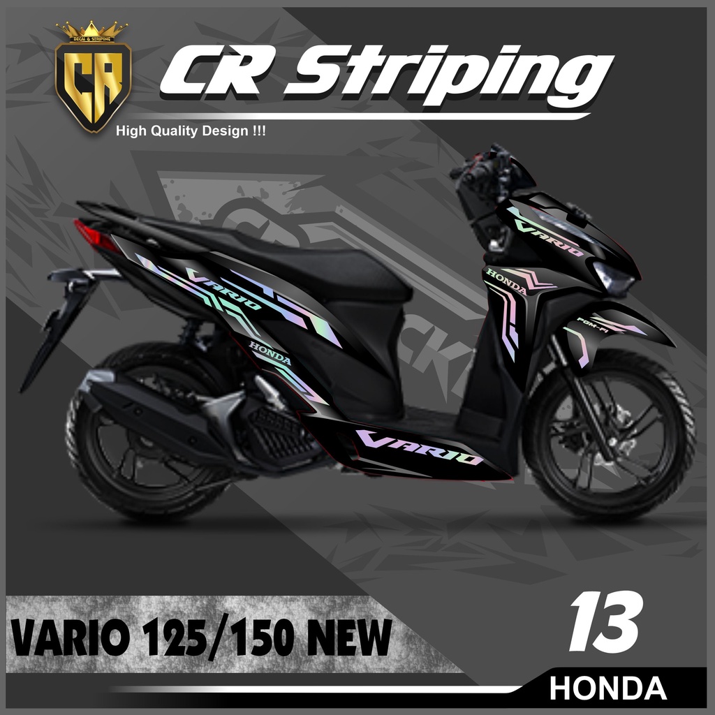 Cutting Sticker Vario 150 & 125 New - Aksesoris Motor Stiker Honda Vario New Schotlite Cutting Stike