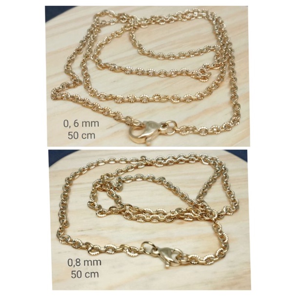 RLnor50. Kalung titanium model Nori 50 cm