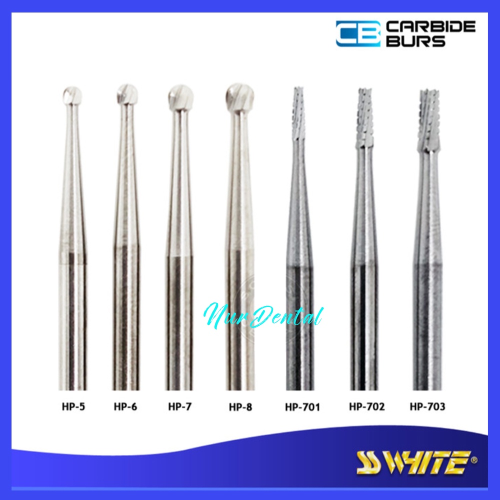 Dental Bur tulang Carbide burs SS White Highspeed HP 5 6 7 8 701 702 703