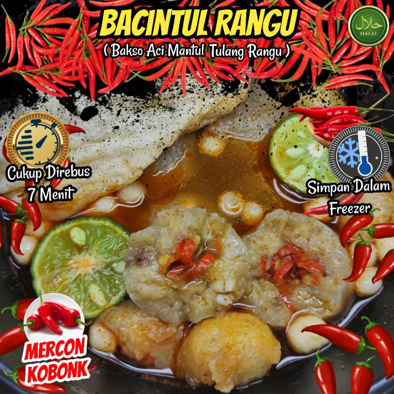 Jual Bakso Aci Tulang Rangu Mercon Isi Cabe Super Hot Shopee