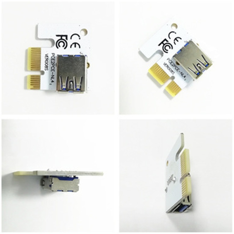 Btsg PCI-E X1 Ke X16 Extender Adapter Card USB3.0 PCI-E X1 Ekstensi Kartu Grafis