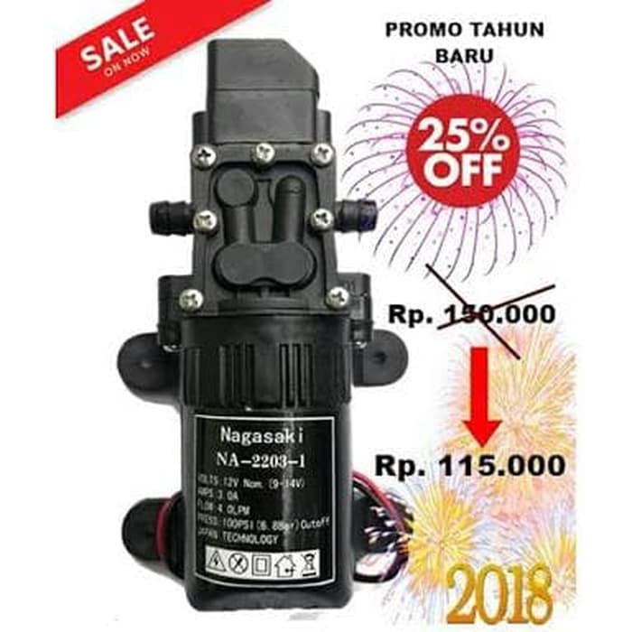 BISA COD Dijual Pompa Steam Air DC Water Pump 12V Volt 4 Ltr/Mnt Nagasaki