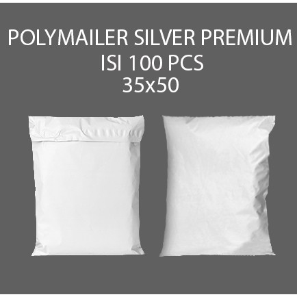 

RK PLASTIK PACKING KEMASAN AMPLOP POLYMAILER PUTIH PREMIUM KEMASAN OLSHOP 35 x 50 isi 100pcs