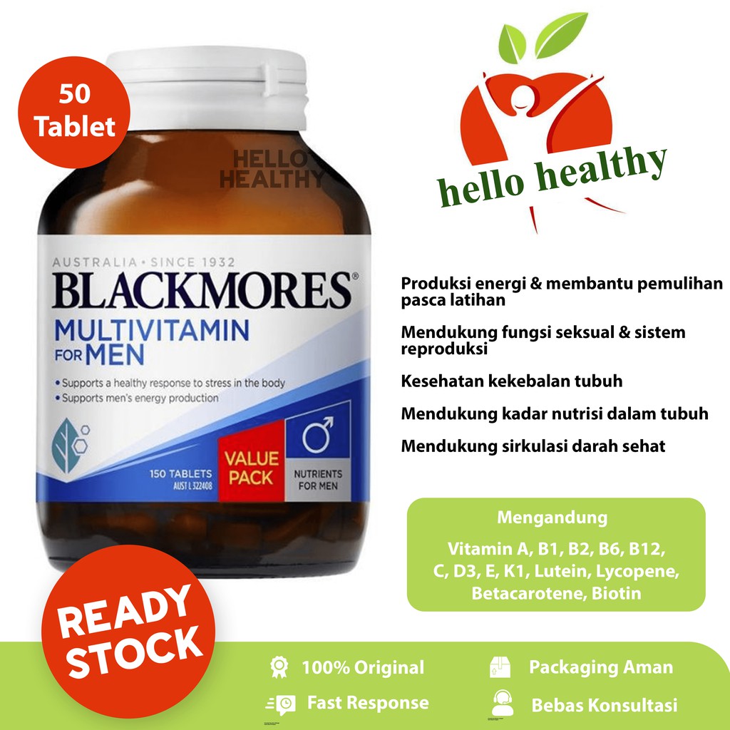 Blackmores Multivitamin for Men (50 Tablet) - HelloHealthy