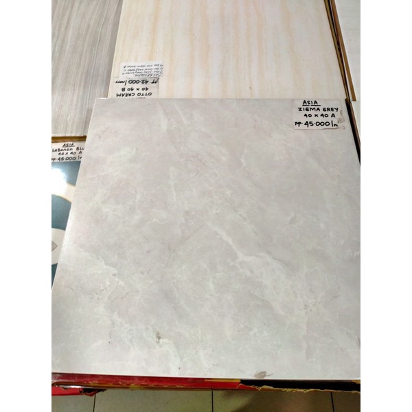 Keramik Lantai Kilap Asia Zigma Grey 40x40 KW1