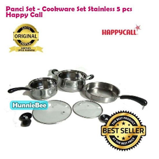 Panci Set - Cookware Set Stainless 5 pcs - Happy Call