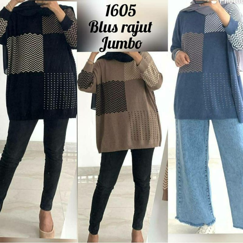 Tasya Oversize Knit Top (Blus rajut import jumbo)