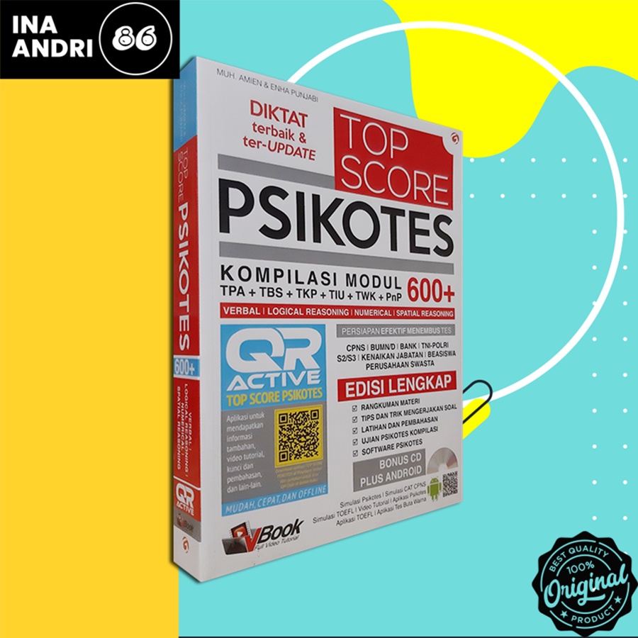

BUKU TPA PSIKOTES TOP SCORE PSIKOTES