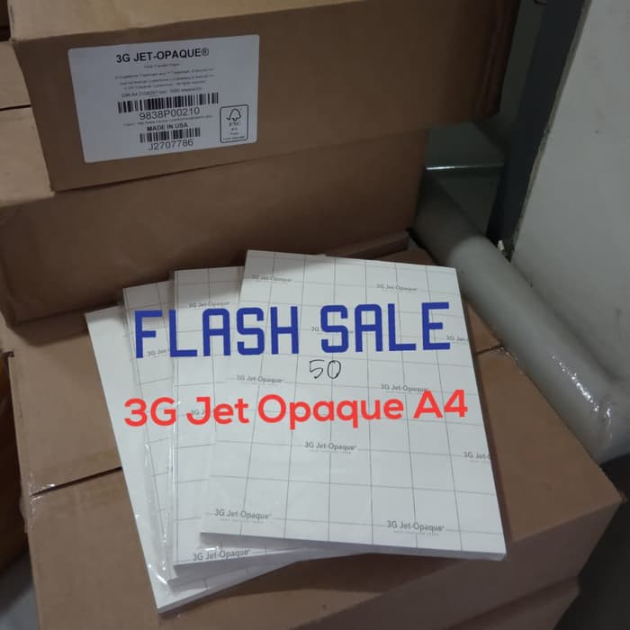 

TRANSFER PAPER 3G JET OPAQUE A4