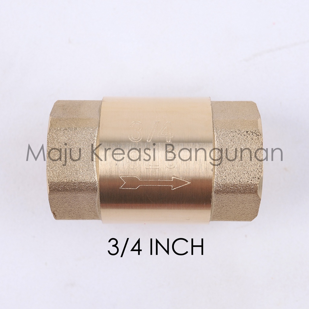 Tusen Klep Soligen 3/4 Inch Kuningan Tosen Tossen 3/4&quot; Inci In Foot Klep Valve Brass Otomatis Pompa Air