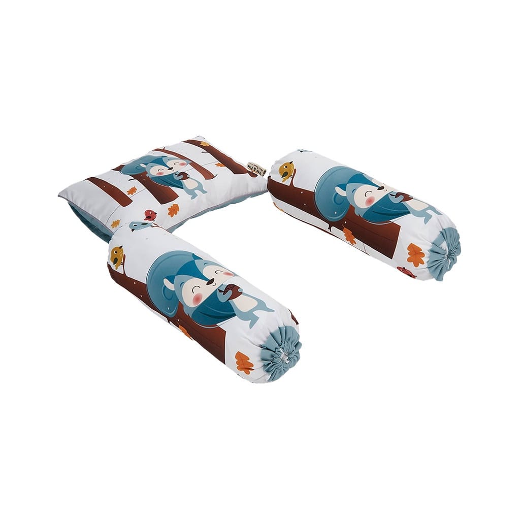 Vee &amp; Mee Bantal  Guling Bayi Set Anti Bakteri Squirrel Series -  VMB 3030