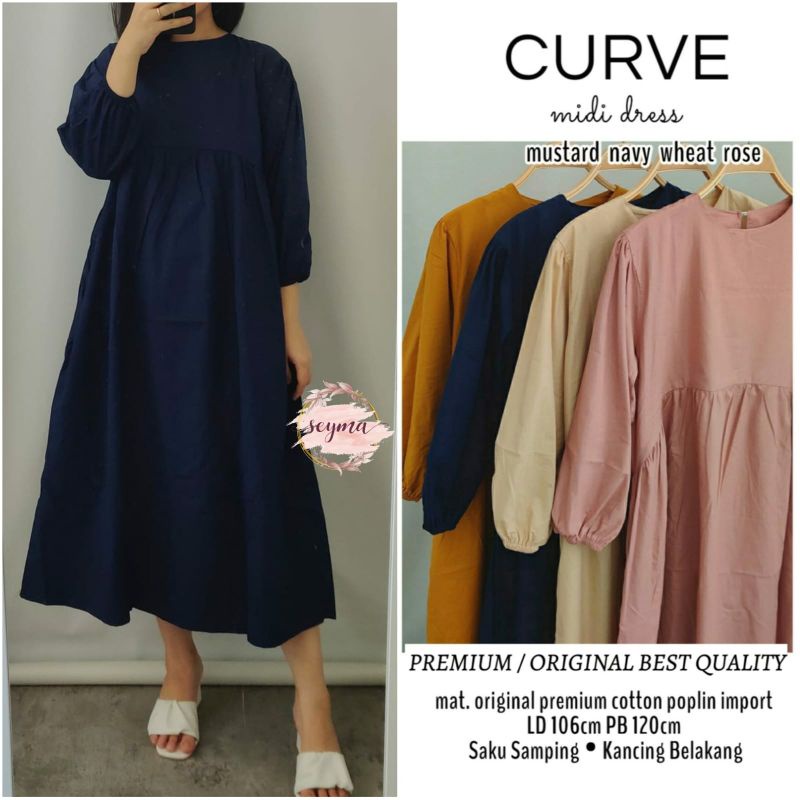CURVE MIDI DRESS BY SEYMA