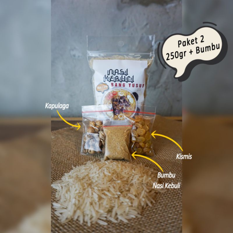 

Nasi Kebuli Instan Bang Yusuf 250 gr Komplit