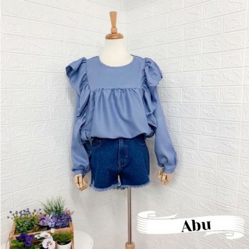 Arifirn Riana Ruffle - Blouse Wanita | Baju Wanita