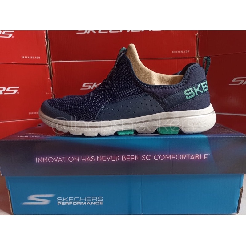 Skechers Go Walk 5 - Sovereign Navy/Aqua Original