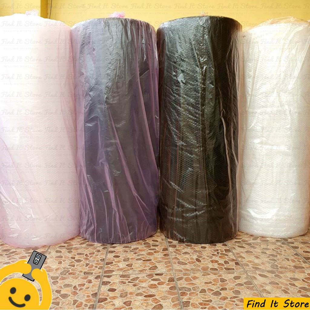 Plastik Bubble Wrap ROLL 50M x 1,25 M 50 x 125 Hitam Putih 2.4KG 3KG