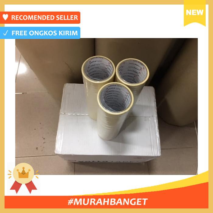 

Lakban Kertas Yatta Tape (White) 1/2 Inch X 12 Yard (Dust @ 288 Roll) Selotip