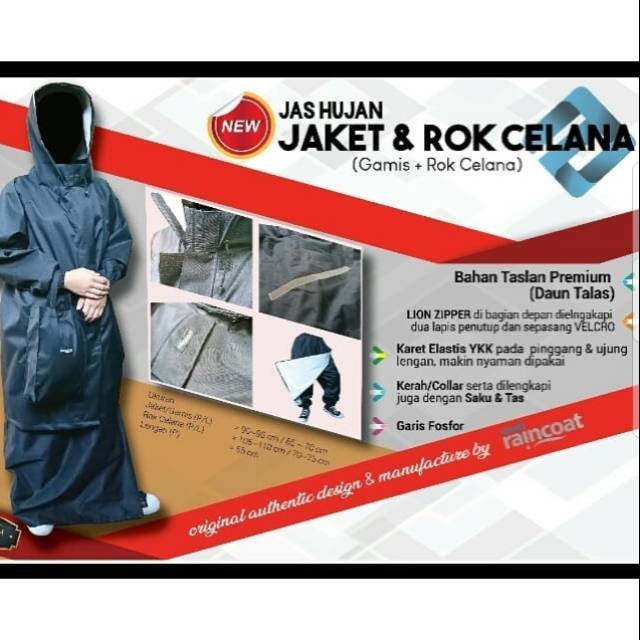 JAS HUJAN ROK dan CELANA by Azzam Raincoat
