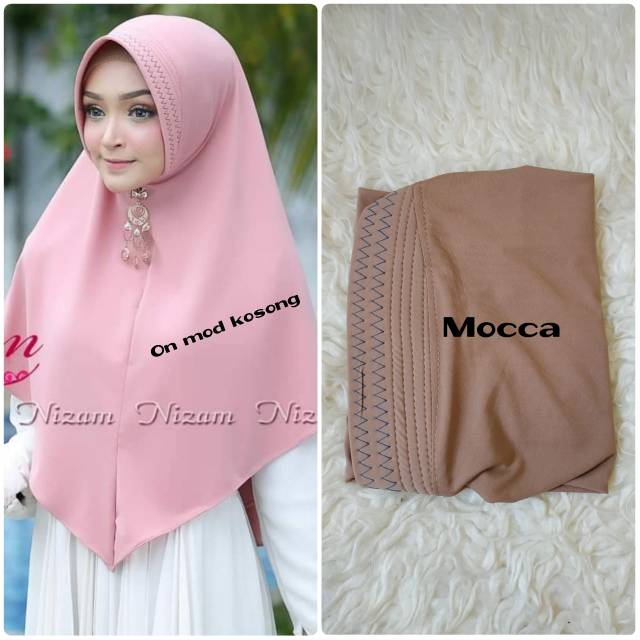 HIJAB JILBAB KERUDUNG INSTAN BERGO AZIZAH SIZE L BY NIZAM